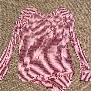 Soft striped pajama top